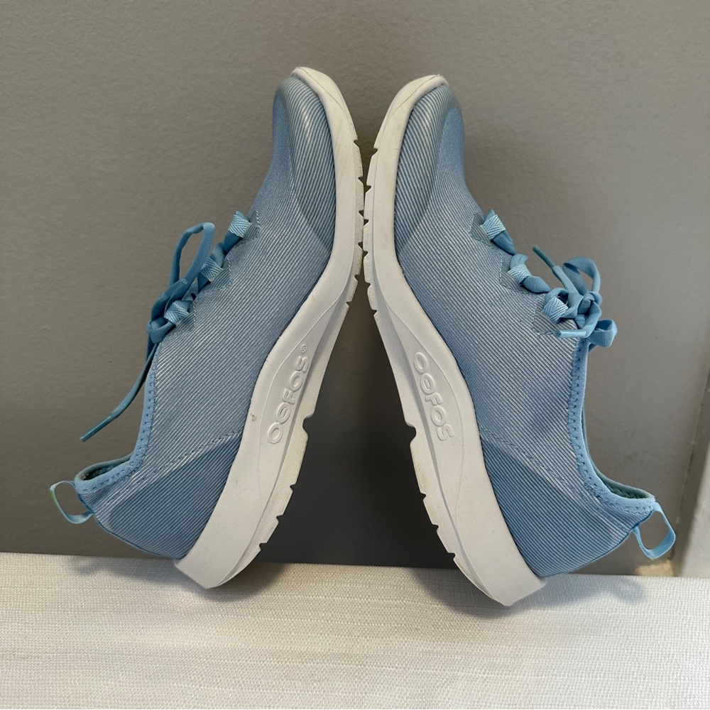 Oofos Oomg Sport LS Low Sneakers Womens 8.5 Carolina Blue Walking Shoes - Picture 8 of 11